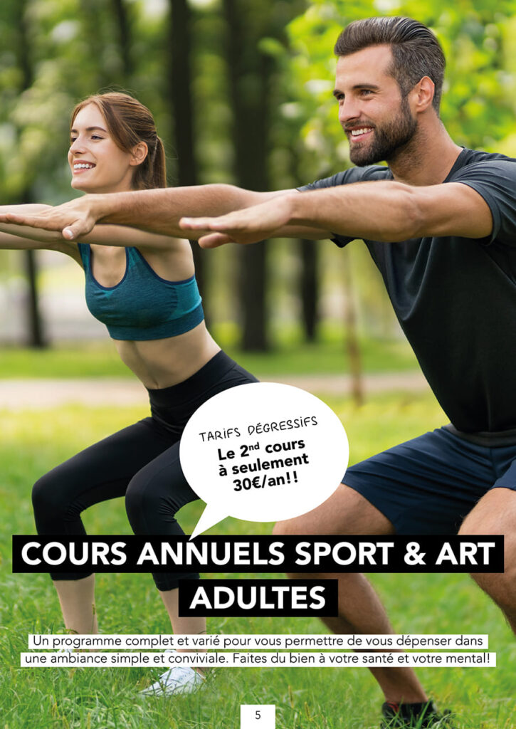 Cours annuels adultes Saint Vallier